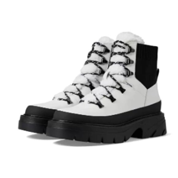 Marc Fisher Shoes - Marc Fisher LTD. Women's Izuma Cold Weather Hiker White Black Boots -